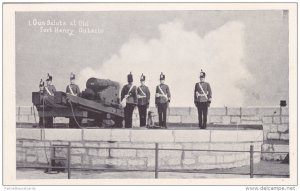 Soldiers Performing Gun Salute at Old Fort Henry, Ontario