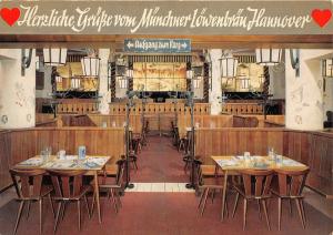 BG241 restaurant munchener lowenbrau hannover CPSM 14x9.5cm germany