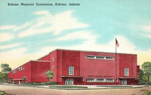 Vintage Postcard Kokomo Memorial Gymnasium Building Kokomo Indiana IND Curteich