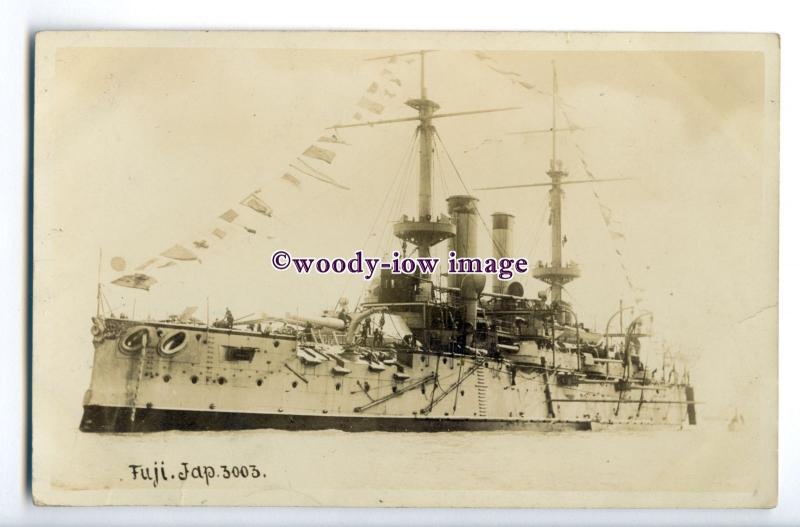 na5676 - Japanese Navy Warship - Fuji - postcard