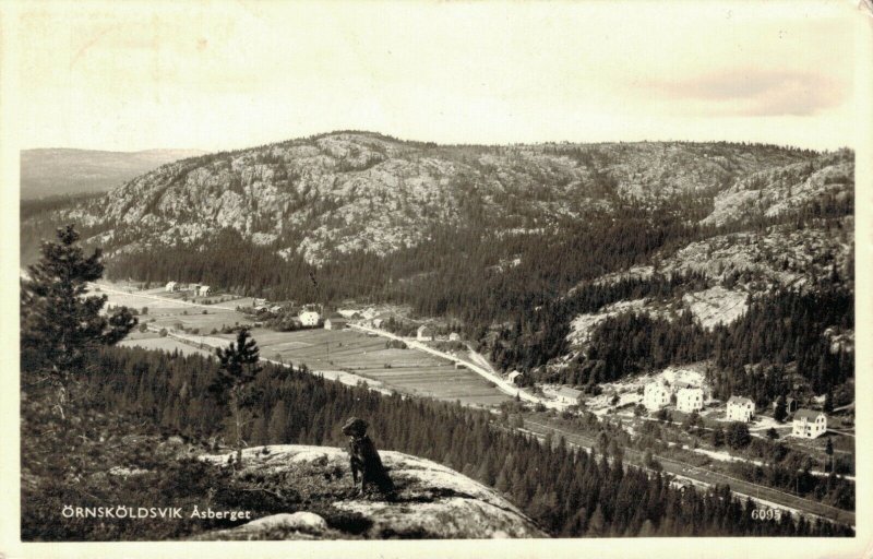 Sweden Örnsköldsvik Asberget Real Photo 03.74