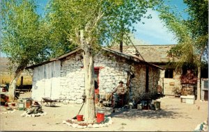 Postcard Martin Beatty's Home, First Settler in Beatty, Nevada