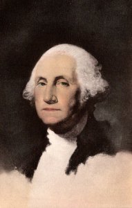 Portrait Of George Washington By Gilbert Stuart Handcolored Albertype