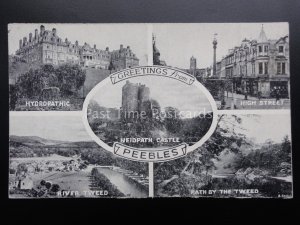 Scotland PEEBLES 5 Image Multview - Old Postcard by J.B. White Ltd