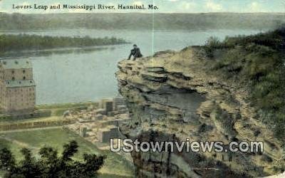 Lovers Leap, Mississippi River in Hannibal, Missouri