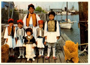 Florida Tarpon Springs Children In Native Greek Costume