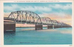 Florida Panama City Hathaway Bridge Over West St Andrews Bay