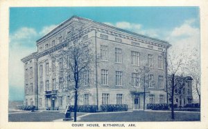 Vintage Postcard Courthouse Blytheville AR Mississippi County, Eagle PC View Co.