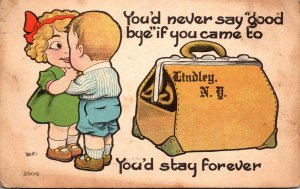 New York Lindley Young Kids You'd Never Say Goodbye 1914