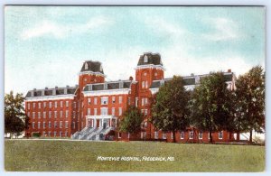 1909 MONTEVUE HOSPITAL FREDERICK MARYLAND MD MARKEN & BIELFIELD ANTIQUE POSTCARD