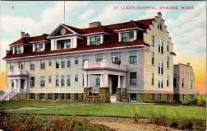 Spokane, WA Washington   ST LUKE'S HOSPITAL  ca1910's Vintage Postcard