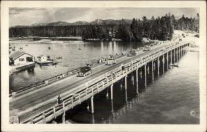 Yellowstone National Park Fishing Bridge HAYNES Real Photo Postcard