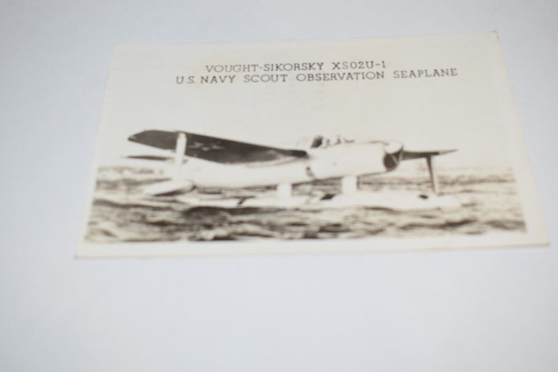 Vought-Sikorsky XS02U-1 U.S. Navy Scout Observation Seaplane Postcard