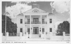 J78/ ST Martinsville Louisiana Postcard c1960s US Post Office  53