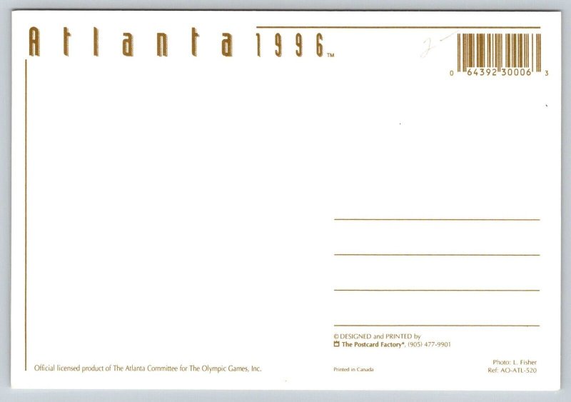 1996  Olympics   Atlanta  Georgia  Postcard