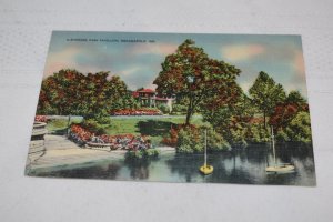 Riverside Park Pavillion Indianapolis Indiana Postcard Craft Greeting Card Co.