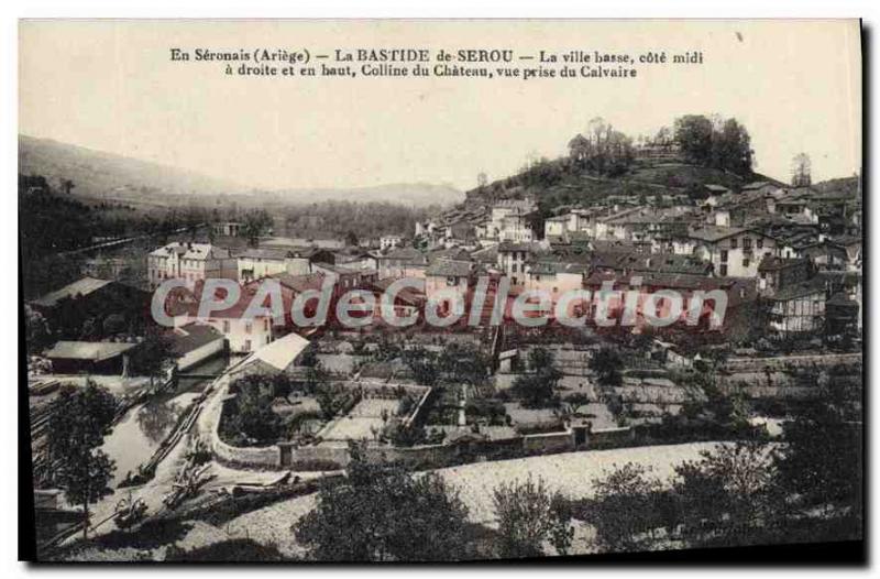 Old Postcard In S?ronais Ariege La Bastide de Serou