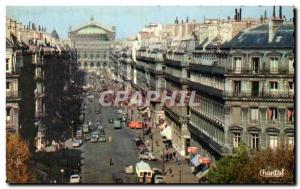Old Postcard Paris Avenue de l & # 39Opera