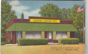 Michigan Harbert Swedish Coffee Pot Restaurant Curteich sk5189