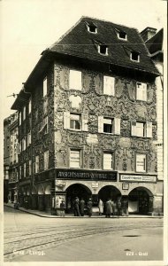 austria, GRAZ, Sporgasse, Luegg-Haus, Baroque, Postcard Shop (1939) RPPC