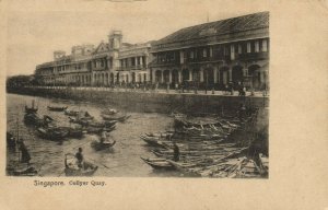 PC CPA SINGAPORE, COLLYER QUAY, Vintage Postcard (b19660)