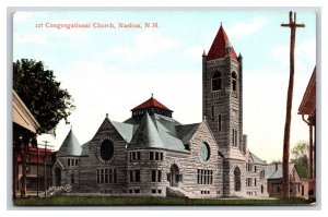 Congregational Church Nashua New Hampshire NH UNP DB Postcard W13