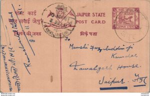 Jaipur Postal Stationery to Jaipur