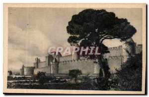 Postcard Old Cite Carcassonne Fron South