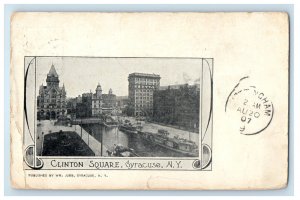 1907 Clinton Square Syracuse New York NY Antique Posted Postcard