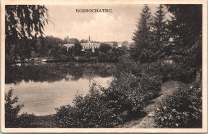 Czech Republic Rozsochatec Vintage Postcard 09.06