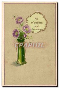 Old Postcard Fantasy Flowers