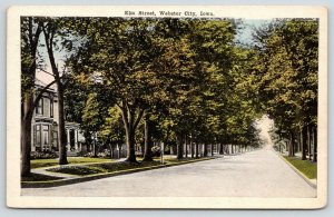 Webster City IA~Home on Long Elm St w/Bay Window, Fancy Porch~Early Autumn~1920s