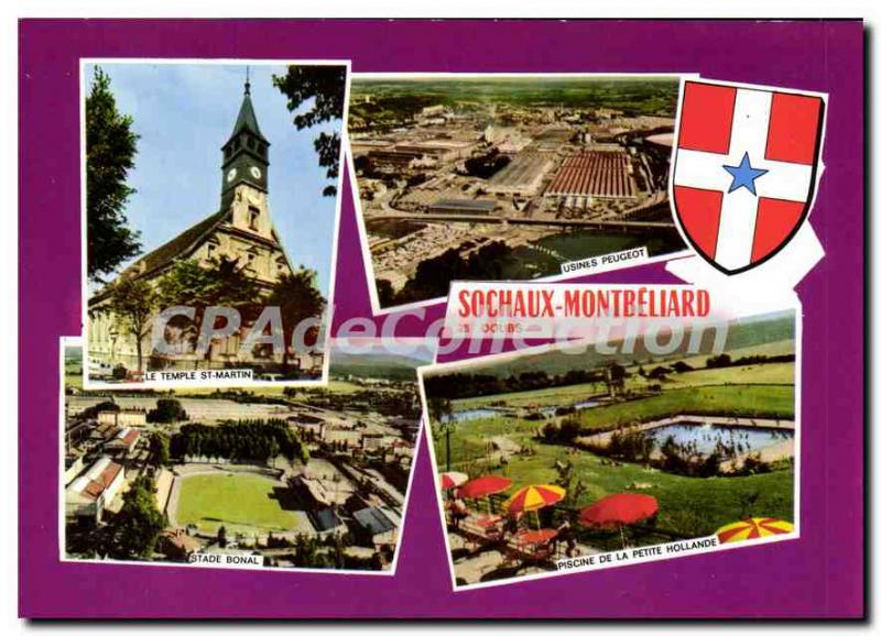 Postcard Modern Sochaux Montbeliard