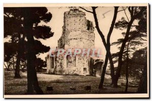 Old Postcard Nimes Gard La Tour Magne