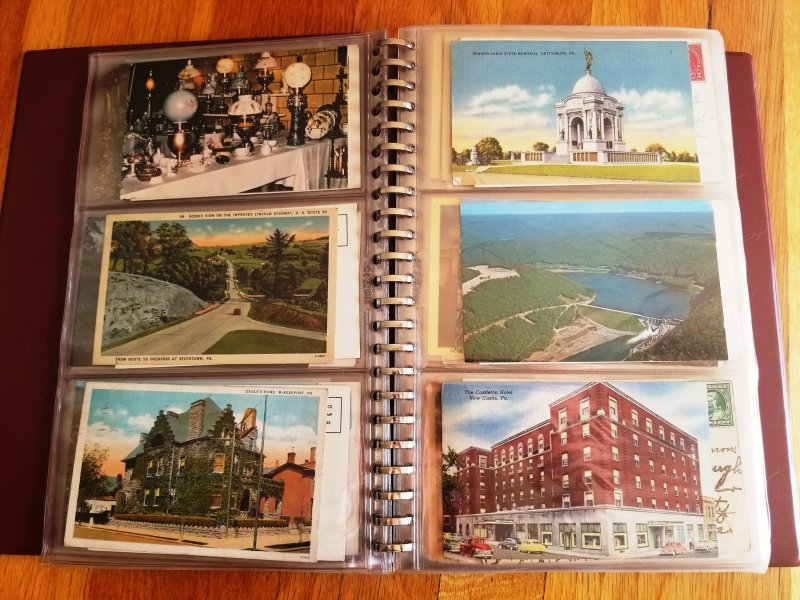 180 Vintage Post Cards in Post Card Album #2