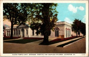 Vintage Postcard Oleika Temple Unit Shriners Hospital Lexington, Kentucky KJ3