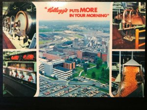 Vintage Postcard 1970's Kellogg's Factory Battle Creek Michigan