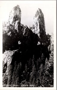 Cathedral Spires Yosemite Valley California Vintage RPPC C179