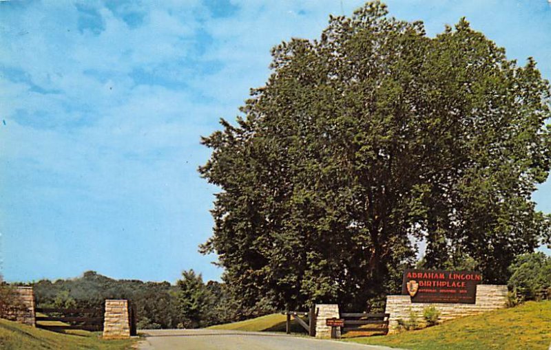 Entrance to Abraham Lincoln birthplace Natural historic site