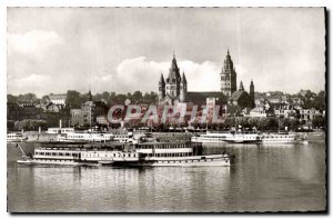 Modern Postcard Mainz am Rhein Rhein und Dom