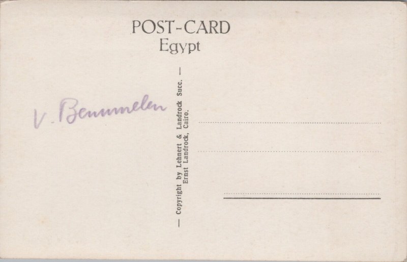 Egypt Statue of the King Chefren Khafre Cairo Museum Vintage RPPC C093