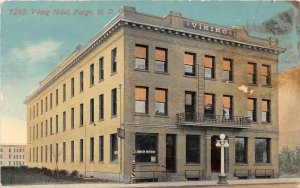 G16/ Fargo North Dakota Postcard 1914 Viking Hotel Building Lunch Room 3