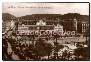 Postcard Old Nice Place Massena and the Municipal Casino