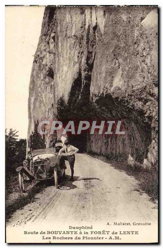 Old Postcard Dauphine Road Bouvante has Foret Lente The Rocks Pioneer Automotive