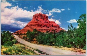 VINTAGE POSTCARD BELL ROCK AT LOWER OAK CREEK CANYON NEAR SEDONA ARIZONA