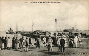 CPA AK SÉNÉGAL-13. Dakar-Le Port de Commerce (331326)