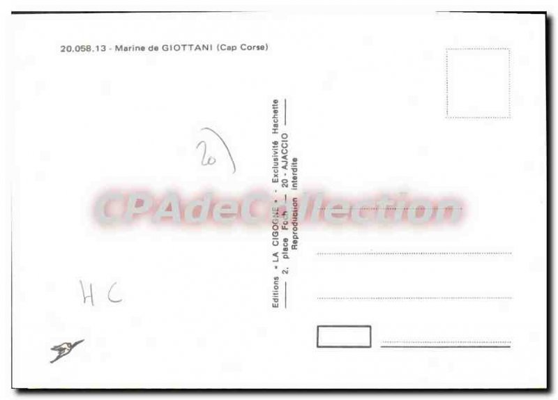 Postcard Modern Marine From Giottani