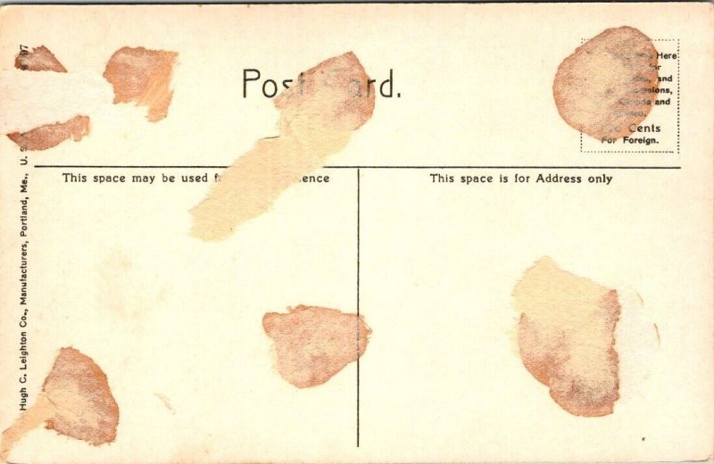 Vintage Massachusetts Postcard -Marblehead - Castle Rock