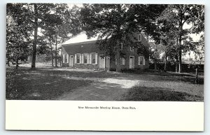 c1910 DEEP RUN PA NEW MENNONITE MEETING HOUSE EARLY POSTCARD P4133