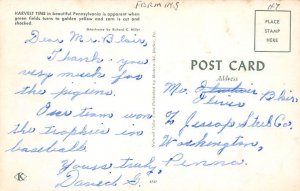 Harvest Time PA., USA Farming Postcard